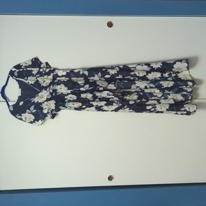 Floral high low romper